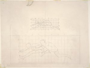 Studia do „Dwóch klasycznych skaczących postaci męskich” autorstwa John Singer Sargent