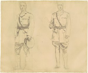 Studia generałów Plumera i Haiga dla „Oficerów generalnych I wojny światowej” [odbyt.] autorstwa John Singer Sargent