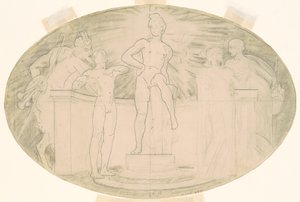 Studium sztuki klasycznej i romantycznej, ok. godz. 1921. autorstwa John Singer Sargent