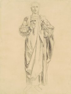 Studium dogmatu Odkupienia: Fryz aniołów [recto], 1895-1903. autorstwa John Singer Sargent