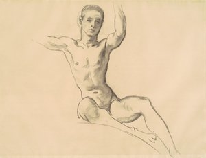 Studium do rysunku nad muzyką, 1919-1920. autorstwa John Singer Sargent