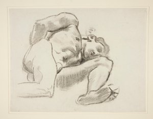 Studium dla Prometeusza, rondel, Rotunda, Muzeum Sztuk Pięknych w Bostonie autorstwa John Singer Sargent