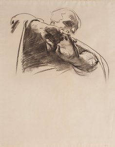 Studiuj dla anioła w „Tajemnicach bolesnych” autorstwa John Singer Sargent