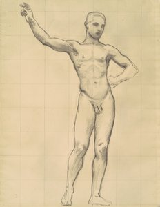 Studium Apolla dla Apolla i Muz, c. 1921. autorstwa John Singer Sargent