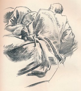 Studium draperii, c1916 autorstwa John Singer Sargent