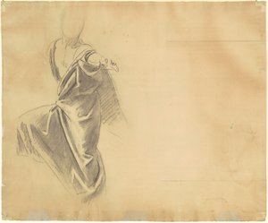 Studium Draperii [verso], 1920-1922. autorstwa John Singer Sargent