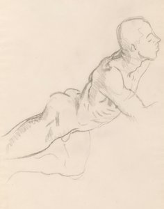 Studium Erosa dla Erosa i Psyche, dekoracja reliefowa, Rotunda, Muzeum Sztuk Pięknych, Boston autorstwa John Singer Sargent