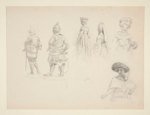 Studium sześciu postaci autorstwa John Singer Sargent
