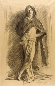 Studium młodego mężczyzny (zamaskowanego) autorstwa John Singer Sargent