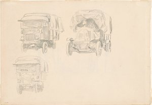 Ciężarówki [recto], 1918. autorstwa John Singer Sargent