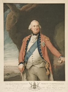 Najszlachetniejszy Charles Marquis Cornwallis, wyd. 1798 (kolor grawerowany)