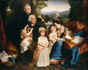 Rodzina Copleyów, 17761777. autorstwa John Singleton Copley
