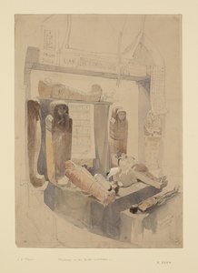 Mumie w Bristol Institution, ok. 1834 (akwarela i ołówek na papierze)