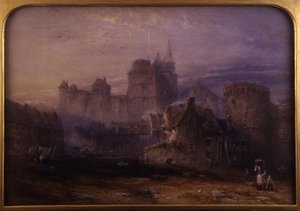 Chateau de la Tremoille, Vitre (akwarela na papierze)