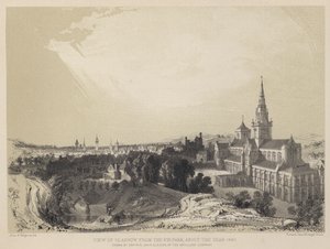 Widok Glasgow z Parku Jodłowego, ok. 1690 r. (rycina)