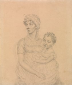 Lady Wigram ze swoim małym synkiem, Williamem Pittem Wigramem