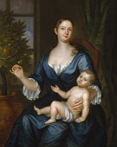 Pani Francis Brinley i jej syn Franciszek, 1729. autorstwa John Smibert