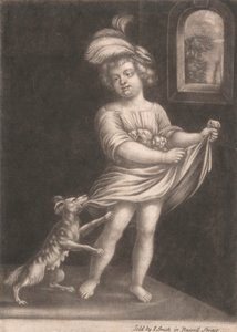 Dziecko i pies autorstwa John Smith