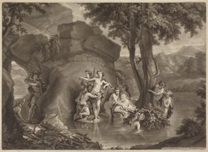 Diana i Akteon autorstwa John Smith