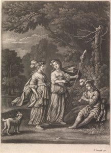 Scena pasterska z Shawm Playerem autorstwa John Smith