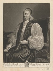 Wielebny Edward Fowler, Lord Biskup Gloucester autorstwa John Smith