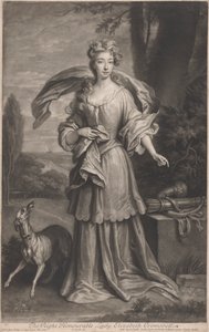 Wielce Czcigodna Lady Elżbieta Cromwell (1674-1704) autorstwa John Smith