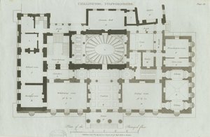 Chillington Hall: grawerowanie autorstwa John Soane