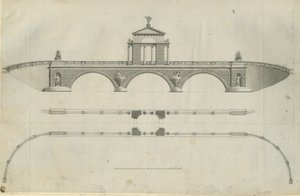 Chillington Park - Proponowany most: rysunek w sepii, nd [1789] (druk)