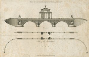 Chillington Park - Proponowany most: rysunek w sepii, bd [1789]