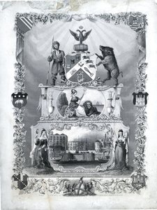 The United Society of Brush Makers, ok. 1840 r. (rycina na papierze) autorstwa John & Son Shury