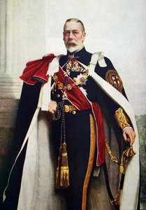 Portret Jerzego V, suwerena Orderu Podwiązki autorstwa John St. Helier (after) Lander
