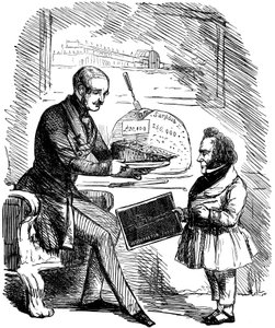 Albert, książę małżonek królowej Wiktorii i Joseph Paxton, 1851 autorstwa John Tenniel