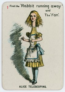 Alice Telescoping autorstwa John Tenniel