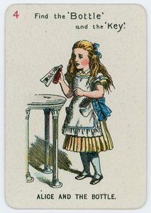 Alicja i Butelka autorstwa John Tenniel