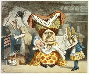 Alicja i Księżna autorstwa John Tenniel