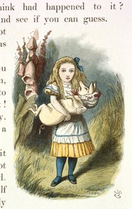 Alicja i świnia-dziecko autorstwa John Tenniel