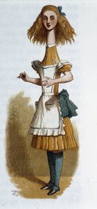 Alicja w „Alicji w Krainie Czarów” Lewisa Carrolla, il. Tenniel autorstwa John Tenniel