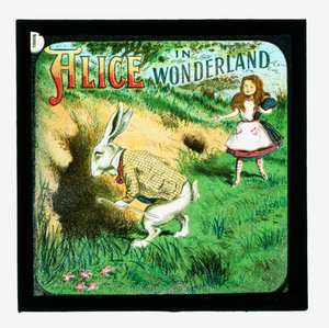 Alicja w Krainie Czarów, kolorowe slajdy w latarnie autorstwa John Tenniel
