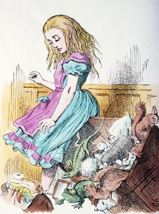 Alicja otoczona zwierzętami autorstwa John Tenniel