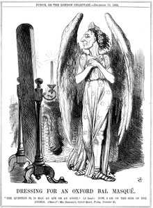 Benjamin Disraeli, brytyjski konserwatysta, rysunek z Puncha, 1864 autorstwa John Tenniel