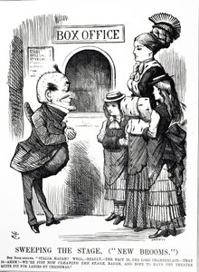 Komiks zatytułowany „Przyzwoitość publiczna czy cenzura?” autorstwa John Tenniel
