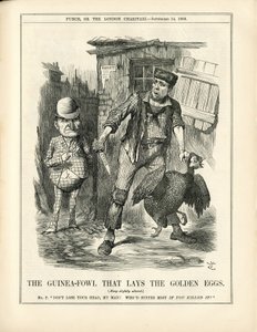 Ilustracja Johna Tenniela (1820-1914) w Punch autorstwa John Tenniel