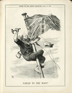 Ilustracja Johna Tenniela (1820-1914) w Punch autorstwa John Tenniel