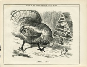 Ilustracja Johna Tenniela (1820-1914) w Punch autorstwa John Tenniel