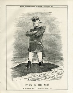 Ilustracja Johna Tenniela (1820-1914) w Punch autorstwa John Tenniel