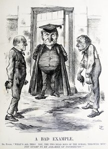 Satyra polityczna przedstawiająca Williama Ewarta Gladstone