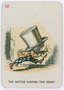 Kapelusznik opuszcza dwór autorstwa John Tenniel