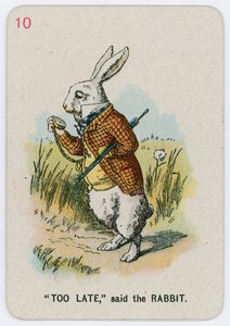 Za późno, powiedział Królik autorstwa John Tenniel