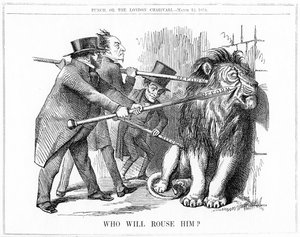 Kto go obudzi? 1859 autorstwa John Tenniel