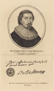 Sir George Calvert, Lord Baltimore autorstwa John Thane